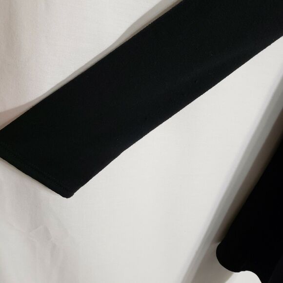 Chatoyant Womens Swing Cardigan Size Small Black Single Wood Button Rayon Stretc - Picture 5 of 10